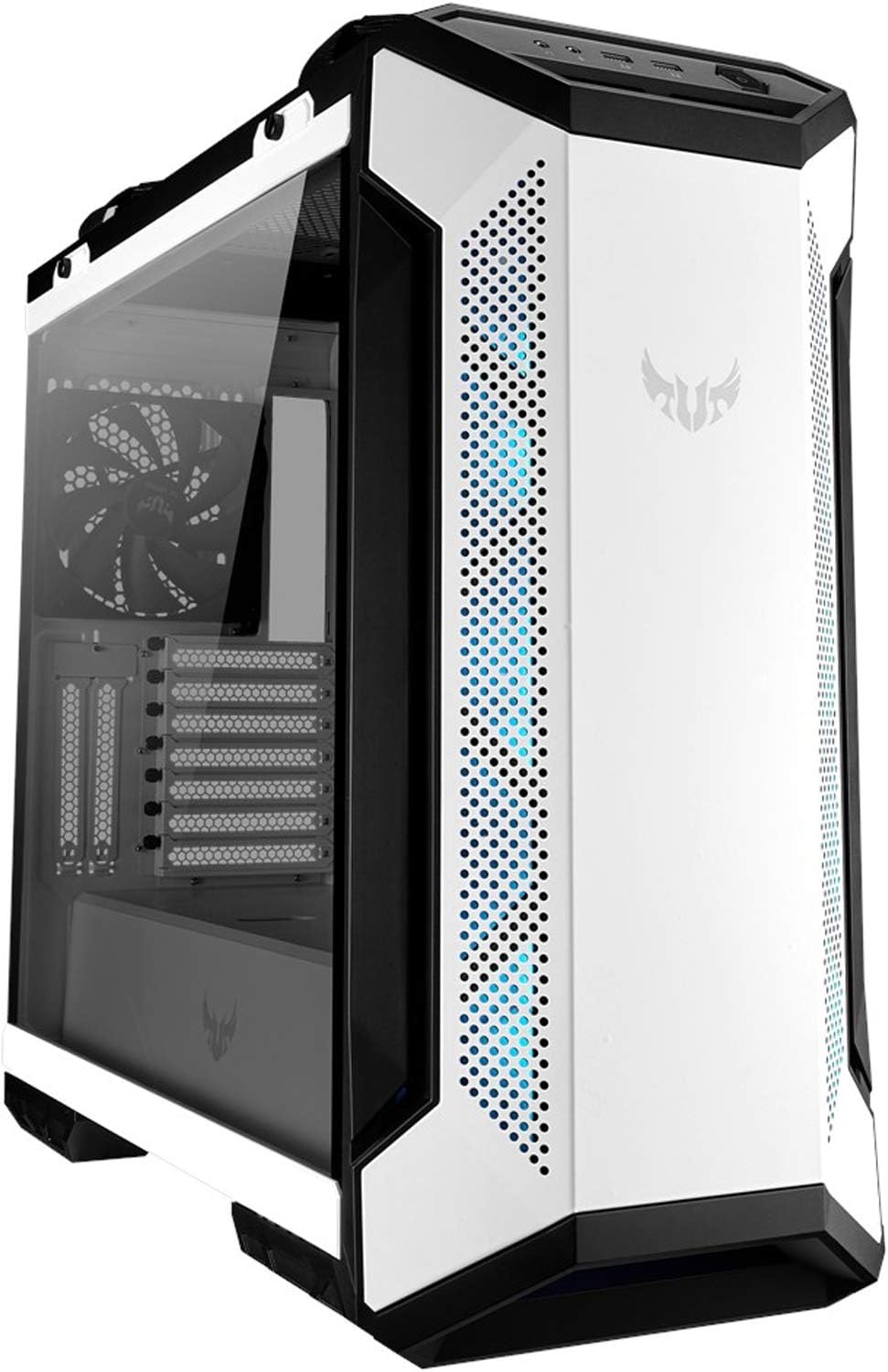 ASUS TUF Gaming GT501 White Edition EATX , tempered-glass side panel RGB GAMING CASE ASUS TUF Gaming GT501 White Edition EATX , tempered-glass side panel RGB GAMING CASE